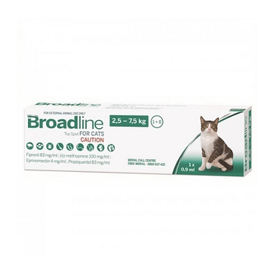 Broadline Pipeta spot on para gatos entre 2.5 – 7.5 kg