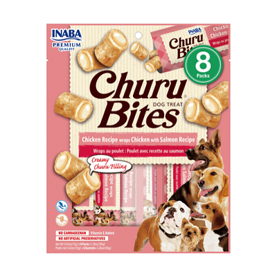 Churu bites perro - Pack 8 (Pollo con Salmón)